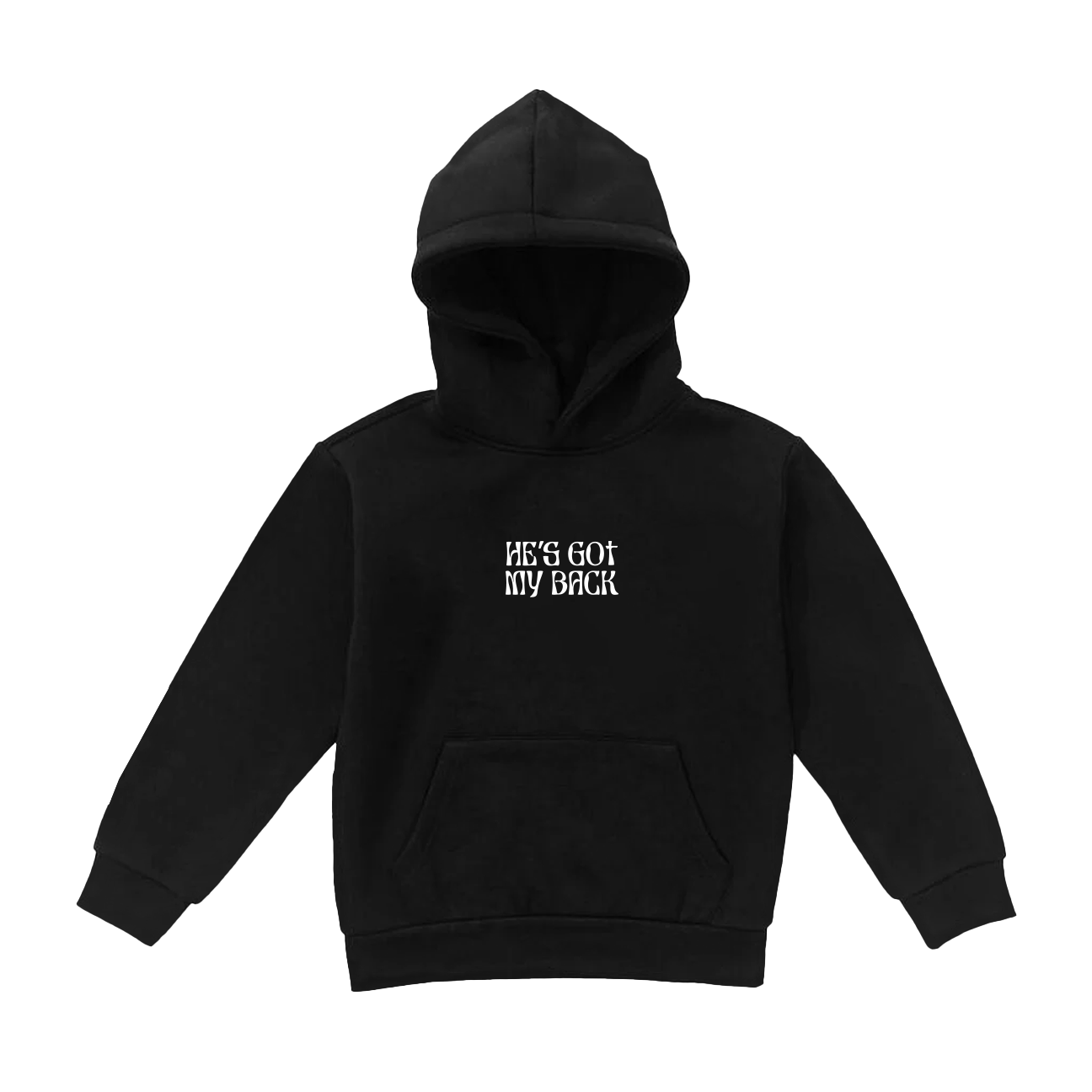 Little Levites He's Got My Back -  Black Hoodie